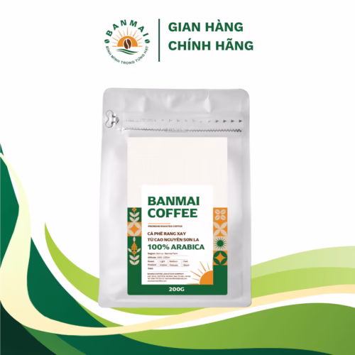 CÀ PHÊ RANG XAY ARABICA SƠN LA – BANMAI COFFEE 200G