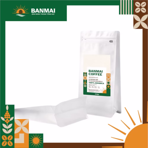Hạt rang Arabica Sơn La Banmai Coffee 500gr