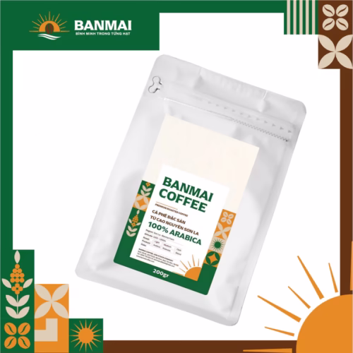 Hạt rang Arabica Sơn La Banmai Coffee 200gr